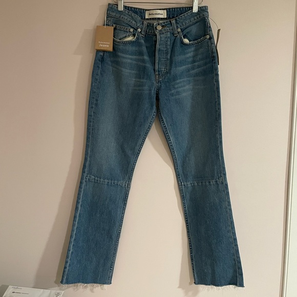 NWT Reformation Petite Brooke High Rise Straight Jean 27P - Picture 3 of 7